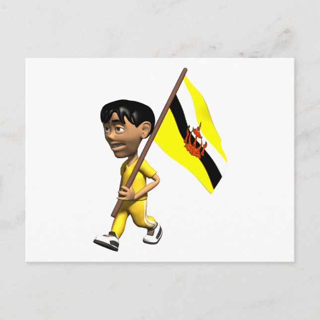 Cartão Postal Brunei 3D (Frente)