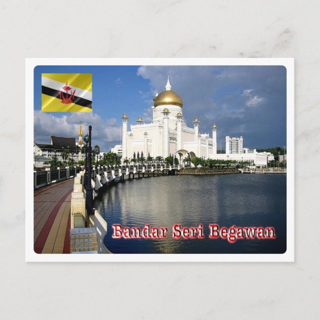 Cartão Postal Brunei - Bandar Seri Begawan - (Frente)