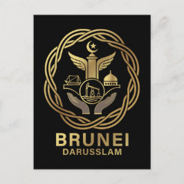 Cartão Postal Brunei Darussalam Sudeste Asiático