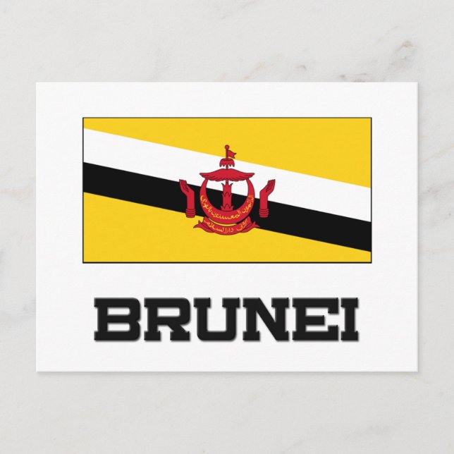 Cartão Postal Brunei Flag (Frente)