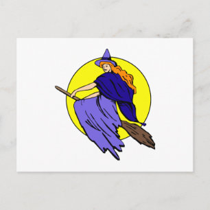 Cartão Postal Bruxa bonito