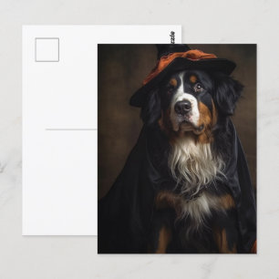 Cartão Postal Bruxa de Cachorro Bernês