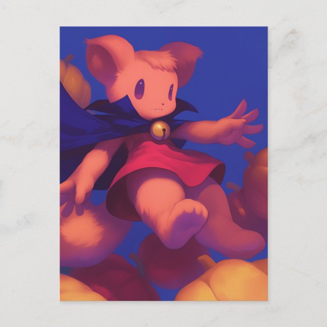 Cartão Postal Bruxa de Esquilo (Frente)