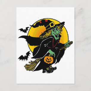 Cartão Postal Bruxa Feliz