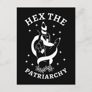 Cartão Postal Bruxa Feminista - Amaldiçoe O Patriarcado III