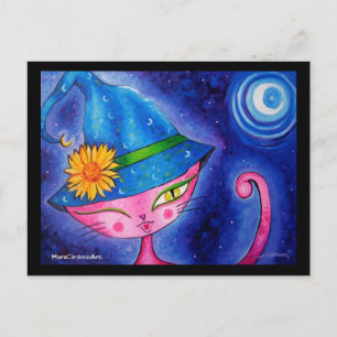 Cartão Postal Bruxa Kitty