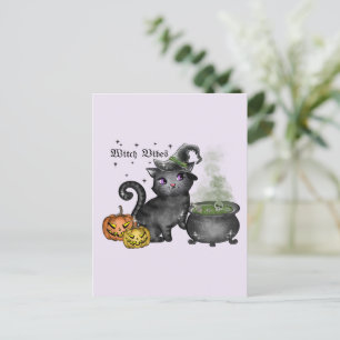 Cartão Postal Bruxa Negra Bruxa
