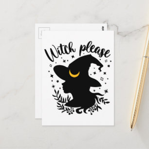 Cartão Postal Bruxa, por favor