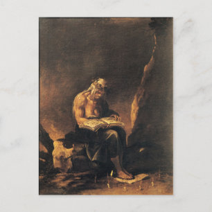 Cartão Postal Bruxa - Salvatore Rosa (1646)