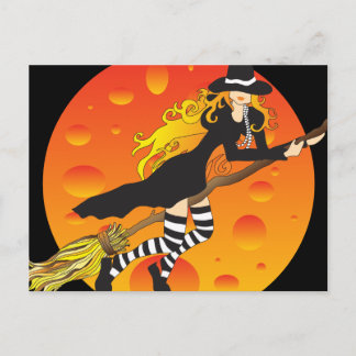 Cartão Postal bruxa voadora_2