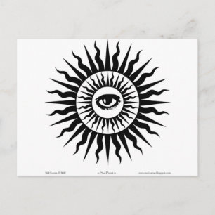 Cartão Postal Bruxaria: Explosão solar: Olho