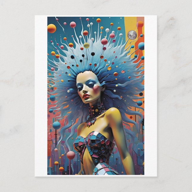 Cartão Postal Bruxaria - Ken Gage Art (Frente)
