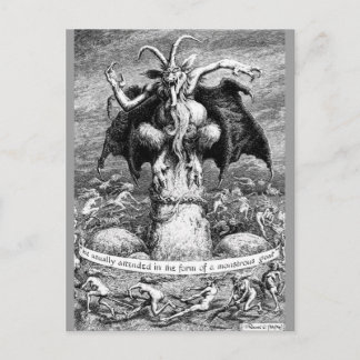 Cartão Postal Bruxas e o Diabo