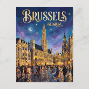 Cartão Postal Bruxelas Bélgica