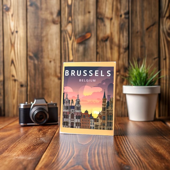 Cartão Postal Bruxelas Bélgica, a cidade popular (Criador carregado)