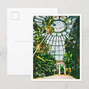 Cartão Postal Bruxelas Bélgica Paint Paisagem