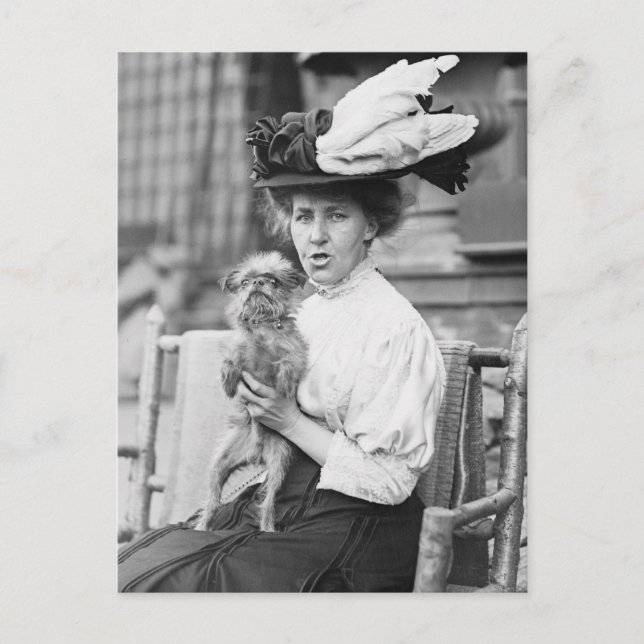 Cartão Postal Bruxelas Griffon, início dos anos 1900 (Frente)