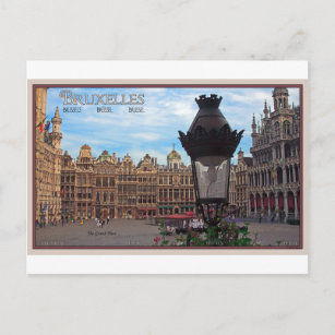 Cartão Postal Bruxelas - O Grande Local