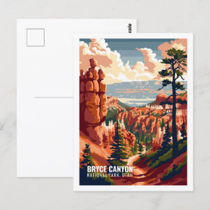 Cartão Postal Bryce Canyon National Park Utah EUA