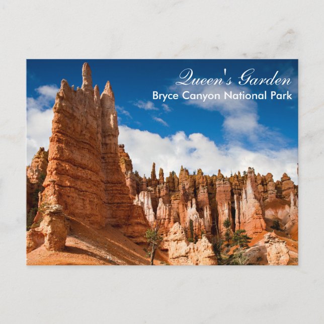 Cartão Postal Bryce Canyon NP - Cartaz-postal do Jardim do Queen (Frente)
