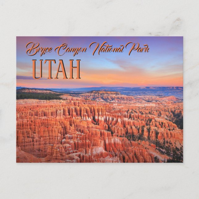Cartão Postal Bryce Canyon Sunset (Frente)