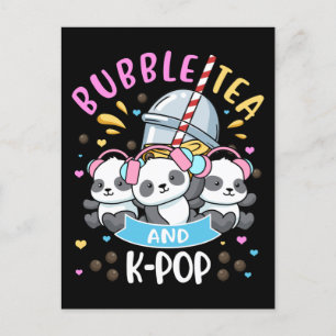 Cartão Postal Bubble Tea K-Pop Gift Girls Boba Tea Gift Korea