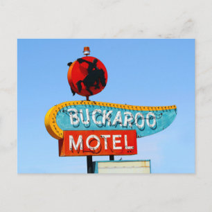 Cartão Postal Buckaroo Motel Sinal, Tucumcari, N.M.