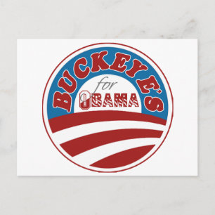 Cartão Postal Buckeyes para Obama