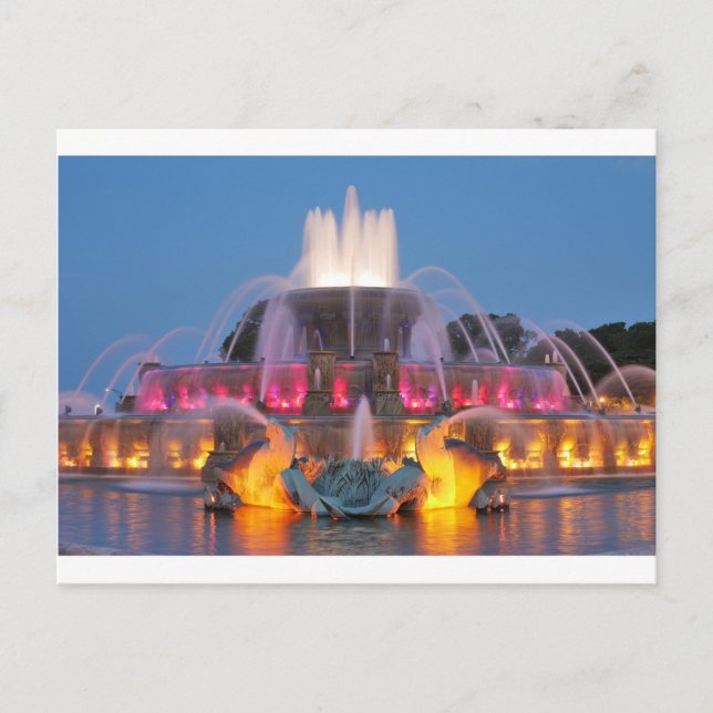 Cartão Postal Buckingham Fountain 01.JPG (Frente)