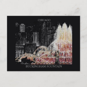 Cartão Postal Buckingham Fountain Cartão-postal Randsom Keith Ar