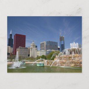 Cartão Postal Buckingham Fountain, localizado em Grant Park, 2