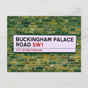 Cartão Postal Buckingham Palace Road - Londres