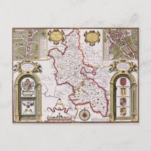 Cartão Postal Buckinghamshire, gravada por Jodocus
