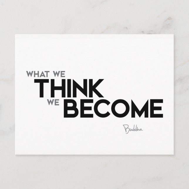 Cartão Postal Buda: A mente é tudo (Frente)