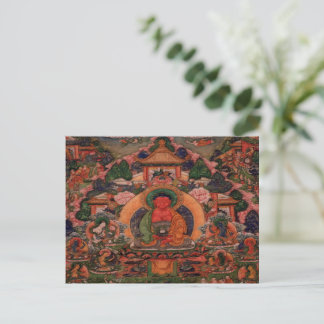 Cartão Postal Buda Amitabha em Sua Terra Pura de Suvakti