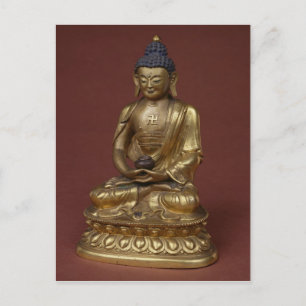 Cartão Postal Buda Amitayus sentado em meditação