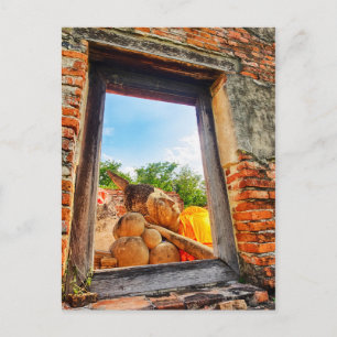 Cartão Postal Buda deitado, Ayutthaya