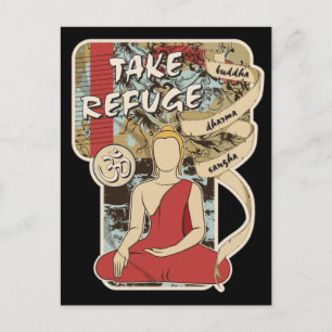 Cartão Postal Buda, Dharma e Sangha