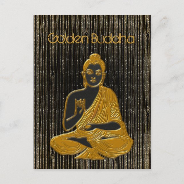 Cartão Postal buda dourado (Frente)
