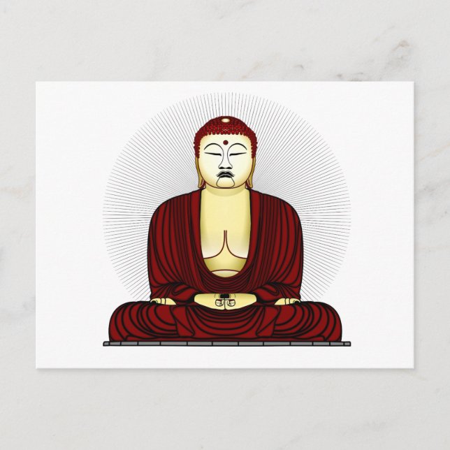Cartão Postal Buda Gautama Buda Siddhartha Gautama (Frente)