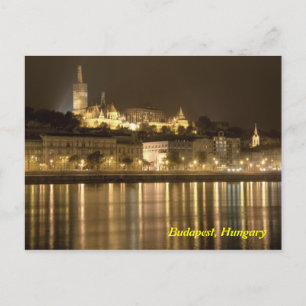 Cartão Postal budapest by night postcard