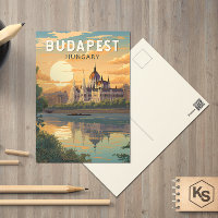 Budapest Hungary Viagem Art Vintage