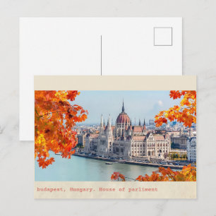 Cartão Postal budapest hungary vintage house