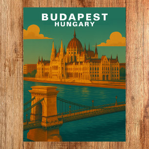 Cartão Postal Budapest, Hungria Arquitetura Ribeirinha Viagem