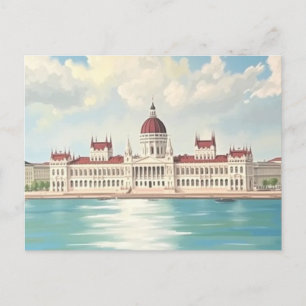 Cartão Postal Budapest Hungria Parlamento Edifício