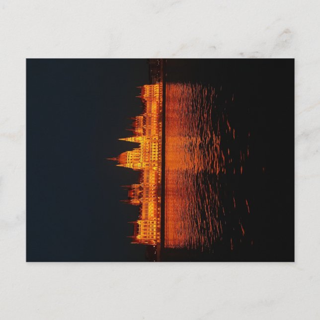 Cartão postal "Budapest parlamento" (Frente)