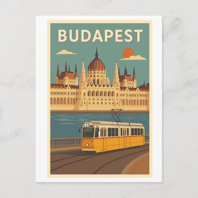 Cartão Postal Budapest postcard (Frente)