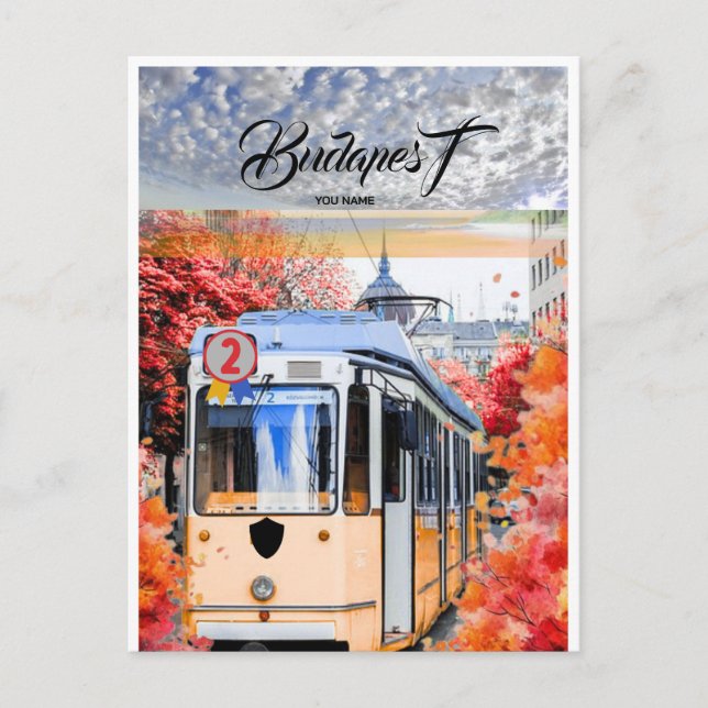 Cartão Postal Budapest Viagem Postcard Art, Hungria Viagem Postc (Frente)