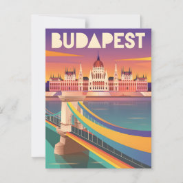 Cartão Postal Budapest vintage
