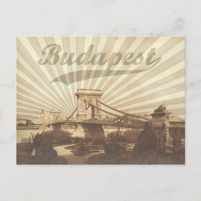 Cartão Postal Budapeste Antiga (Frente)